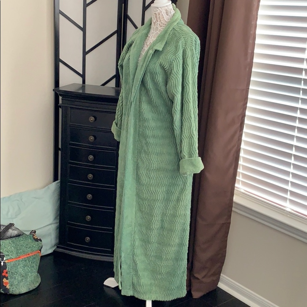 Jones New York Front Zip Terry Robe -Sz L